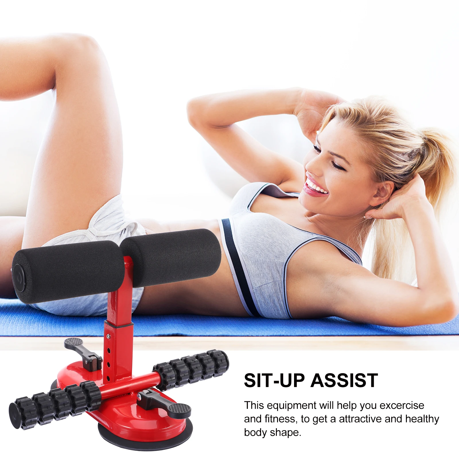 Upgraded Sit-Up Assist Device Resistant Abdominal Curl Multi-Directional Exercise Enhanced Suction Cups Stable Belly
Upgraded Sit-Up Assist Device Resistant Abdominal Curl Multi-Directional Exercise Enhanced Suction Cups Stable Belly