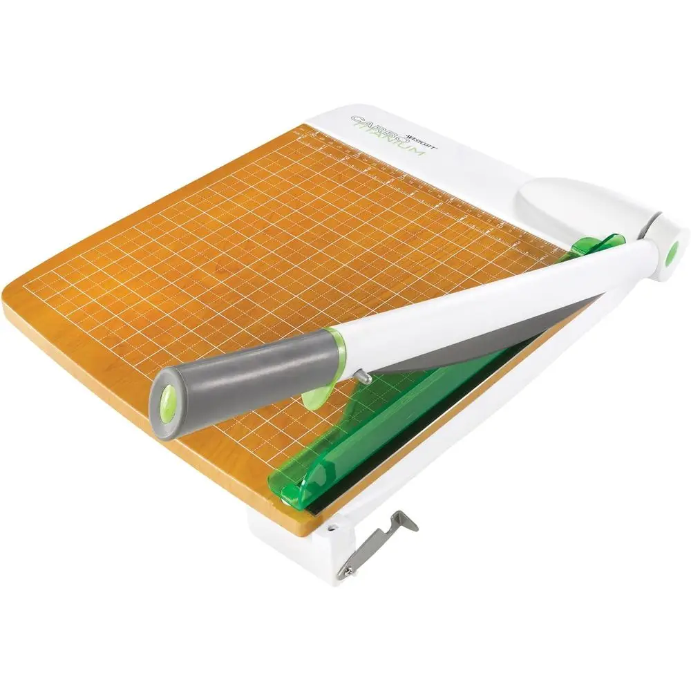 15-Inch Wood Base Guillotine Paper Cutter, 30-Sheet Trimmer with High-Capacity Cutting
15-Inch Wood Base Guillotine Paper Cutter, 30-Sheet Trimmer with High-Capacity Cutting