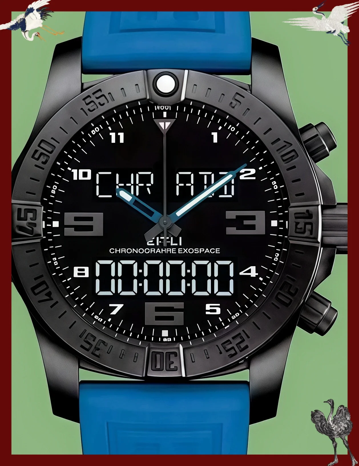A81 Store Customized Watches Men's Sports Watch, 44 mm, Digital Display, Black and Blue Rubber Strap
A81 Store Customized Watches Men's Sports Watch, 44 mm, Digital Display, Black and Blue Rubber Strap