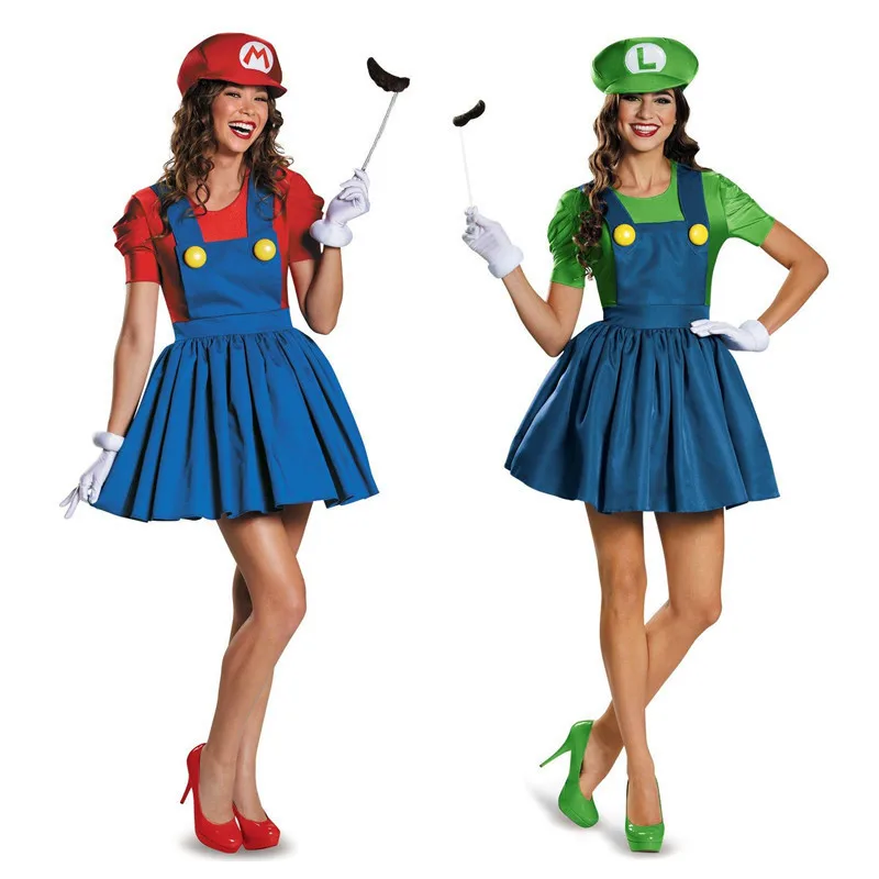 2025 Halloween Costume Female Adult Cosplay Game Mary Costume Mario Clothing Female Strap Skirt Stage Party Suit
2025 Halloween Costume Female Adult Cosplay Game Mary Costume Mario Clothing Female Strap Skirt Stage Party Suit