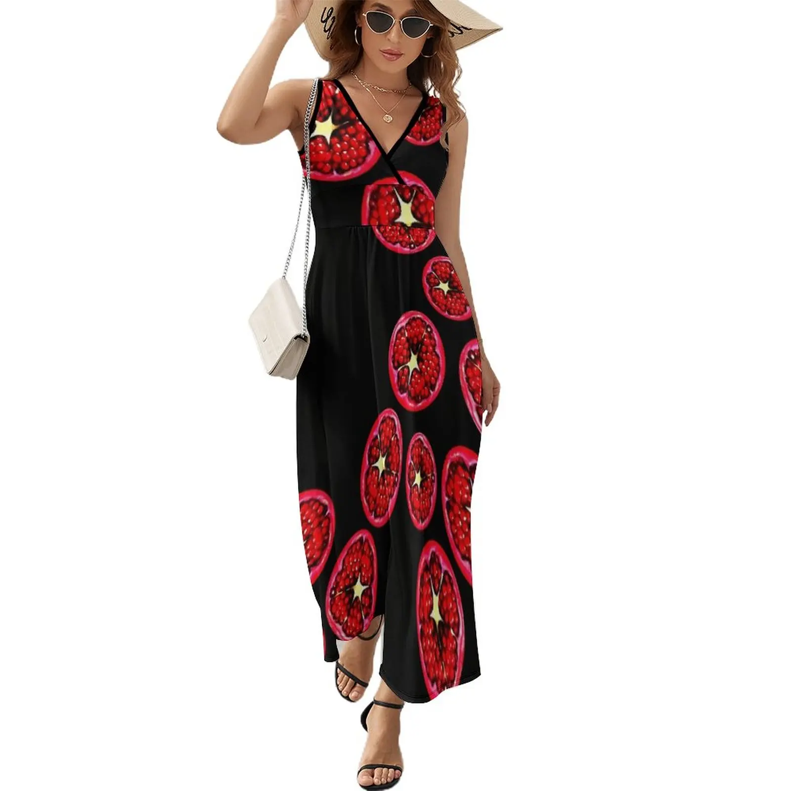 Pomegranate Pattern Sleeveless Dress summer clothes for women long sleeve dresses
Pomegranate Pattern Sleeveless Dress summer clothes for women long sleeve dresses