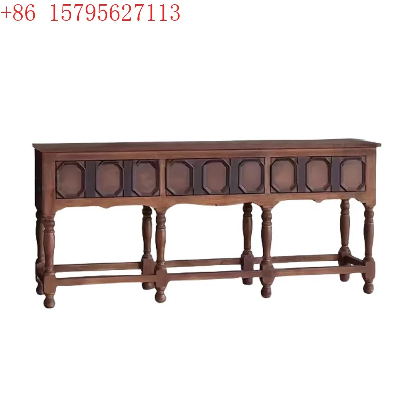 French retro solid wood porch cabinet villa living room high-grade carved Roman column decorative cabinet
French retro solid wood porch cabinet villa living room high-grade carved Roman column decorative cabinet