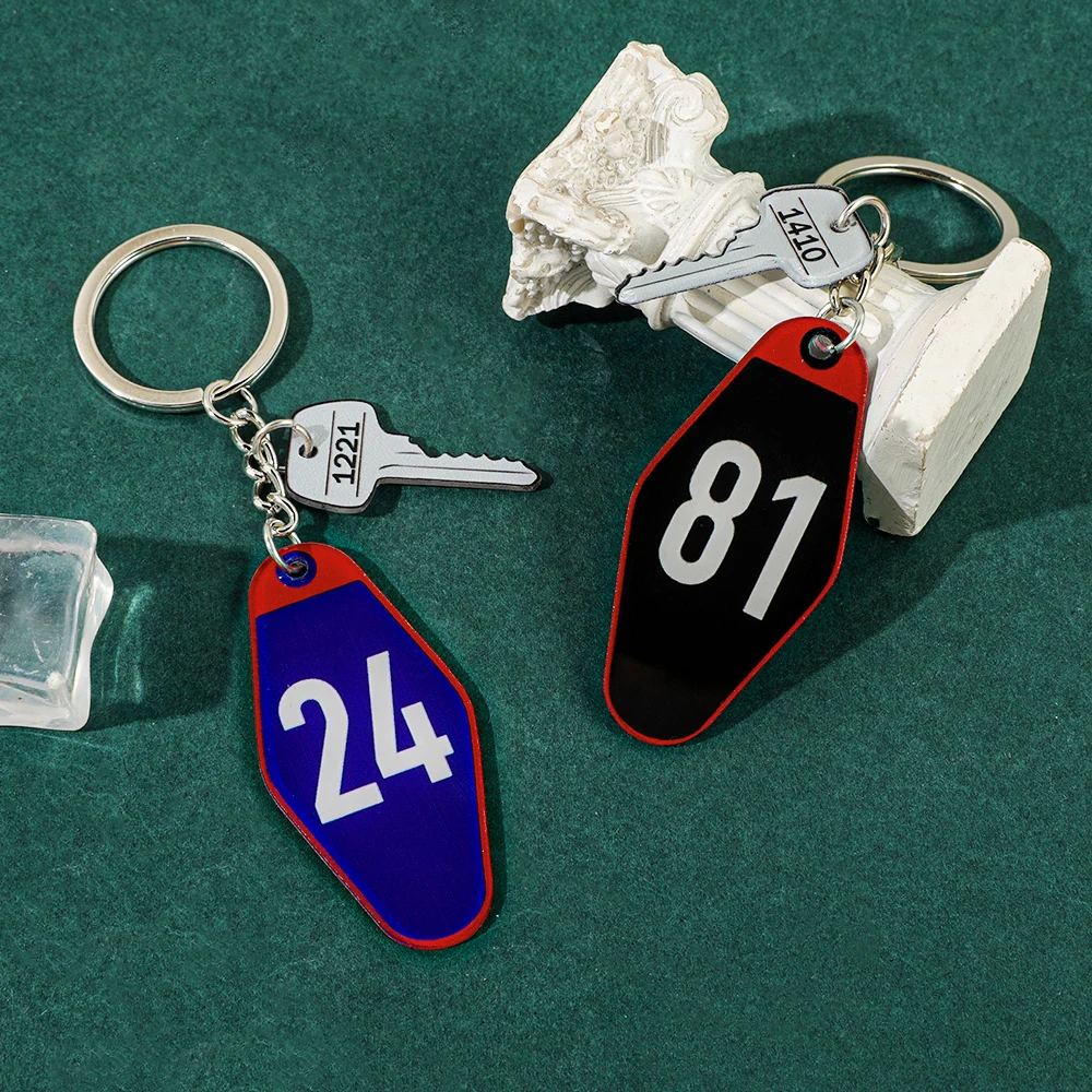 Heated Rivalry Keychain Ilya Rozanov 81 Shane Hollander 24 Motel Style Acrylic Key Ring with Room Number Mini Key Charm for Fans
Heated Rivalry Keychain Ilya Rozanov 81 Shane Hollander 24 Motel Style Acrylic Key Ring with Room Number Mini Key Charm for Fans