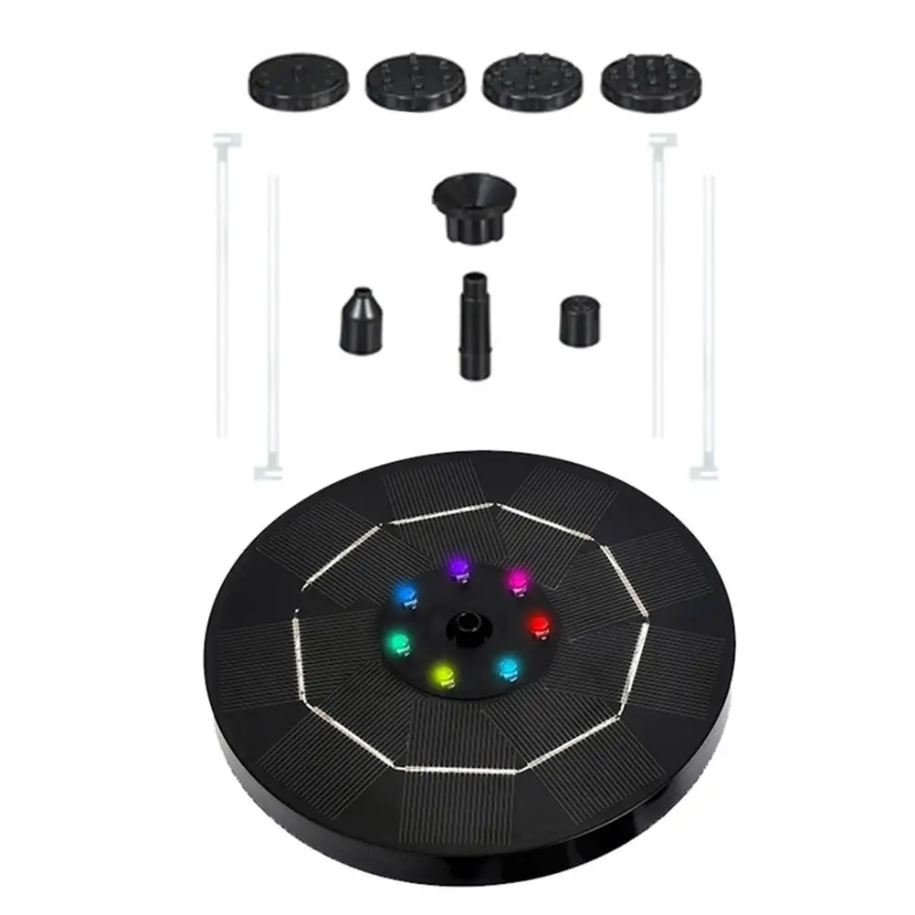 3.5W Solar Fountain LED Light Black Spray Head Durable Garden Solar Pool Rockery Water Feature Pump
3.5W Solar Fountain LED Light Black Spray Head Durable Garden Solar Pool Rockery Water Feature Pump