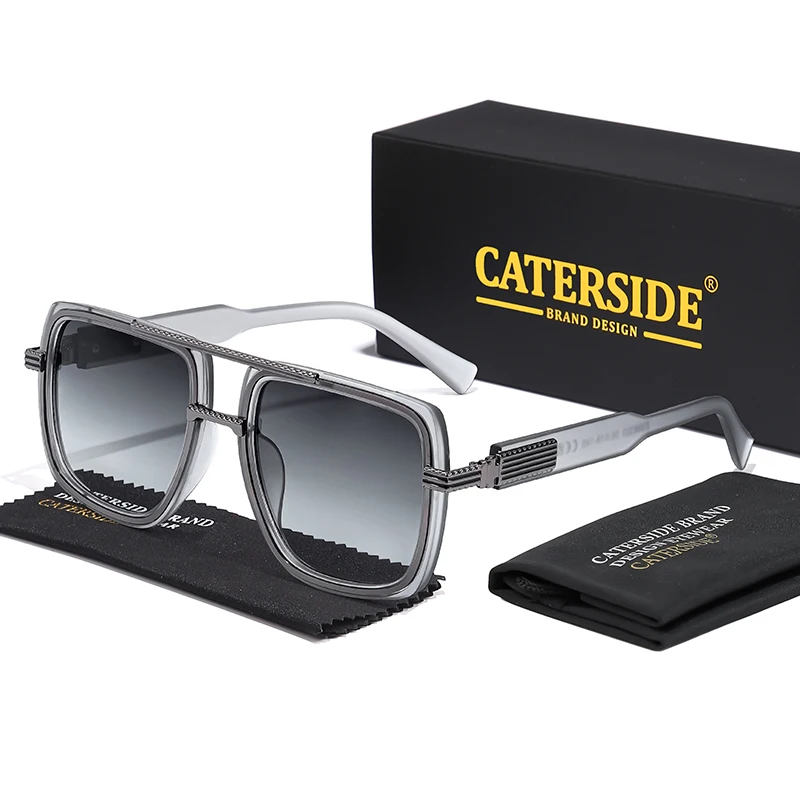 CATERSIDE новые солнцезащитные очки в большой оправе для мужчин, квадратные солнцезащитные очки с плоским верхом и двойным мостом для женщин, модные вечерние путешествия
CATERSIDE новые солнцезащитные очки в большой оправе для мужчин, квадратные солнцезащитные очки с плоским верхом и двойным мостом для женщин, модные вечерние путешествия