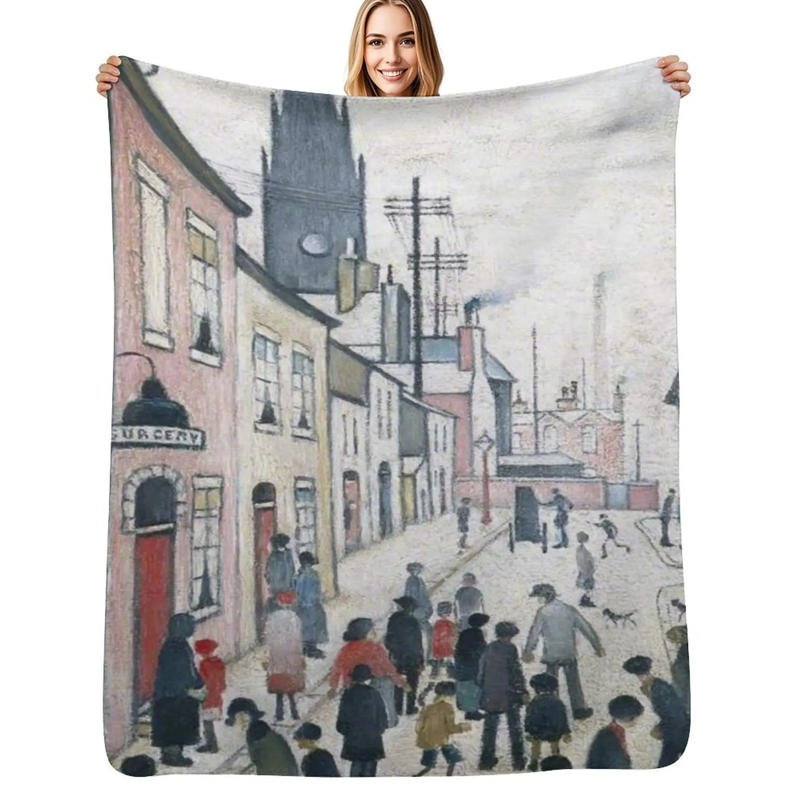 L S Lowry Throw Blanket Furrys Soft Plaid Luxury Designer Warm Blankets
L S Lowry Throw Blanket Furrys Soft Plaid Luxury Designer Warm Blankets