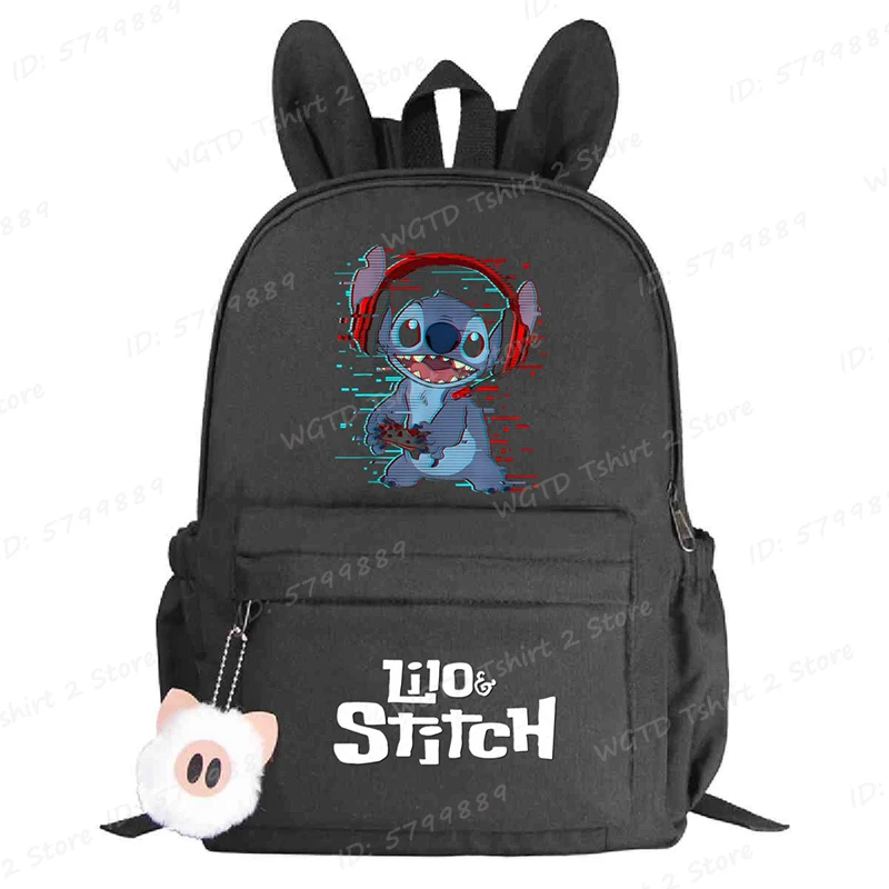 MINISO милый рюкзак Lilo Stitch для девочек и мальчиков, студенческая сумка, подростковый рюкзак, женские школьные сумки с героями мультфильмов, дорожные кроличьи уши Mochila
MINISO милый рюкзак Lilo Stitch для девочек и мальчиков, студенческая сумка, подростковый рюкзак, женские школьные сумки с героями мультфильмов, дорожные кроличьи уши Mochila