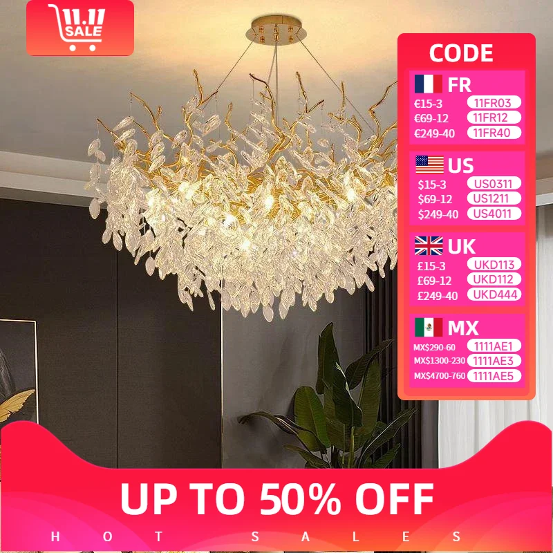 Luxury Modern Crystal Ceiling Chandelier Led Pendant Lamp Dining Table Living Room Bedroom Home Decor Wall Hanging Light Fixture
Luxury Modern Crystal Ceiling Chandelier Led Pendant Lamp Dining Table Living Room Bedroom Home Decor Wall Hanging Light Fixture