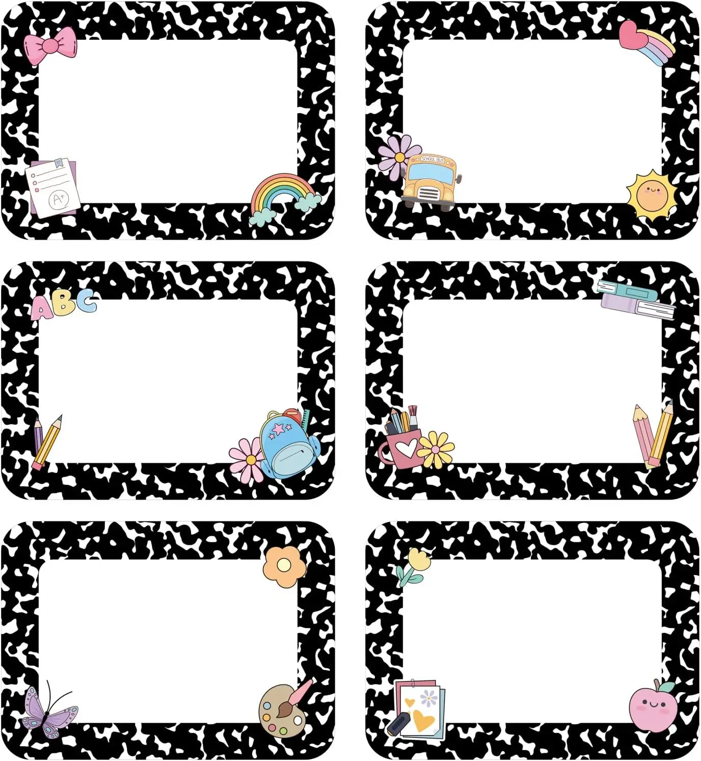 48 Pcs Adhesive Desk Nameplates for Classroom Student School Supplies with Cute Design
48 Pcs Adhesive Desk Nameplates for Classroom Student School Supplies with Cute Design