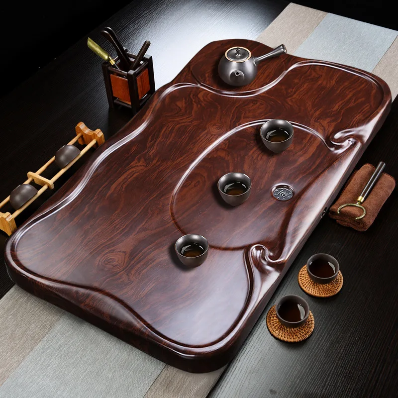 XL black sandalwood grain tea tray household light luxury modern simple drainage kung fu tea set
XL black sandalwood grain tea tray household light luxury modern simple drainage kung fu tea set