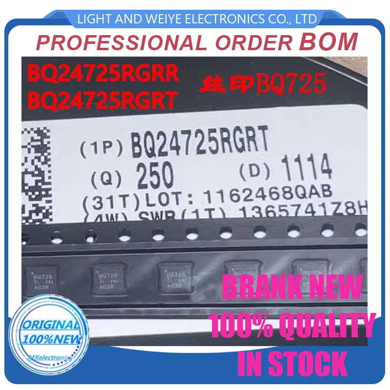 (10piece)100% New BQ24725ARGRR BQ24725A BQ725A BQ25A QFN-20 Chipset
(10piece)100% New BQ24725ARGRR BQ24725A BQ725A BQ25A QFN-20 Chipset