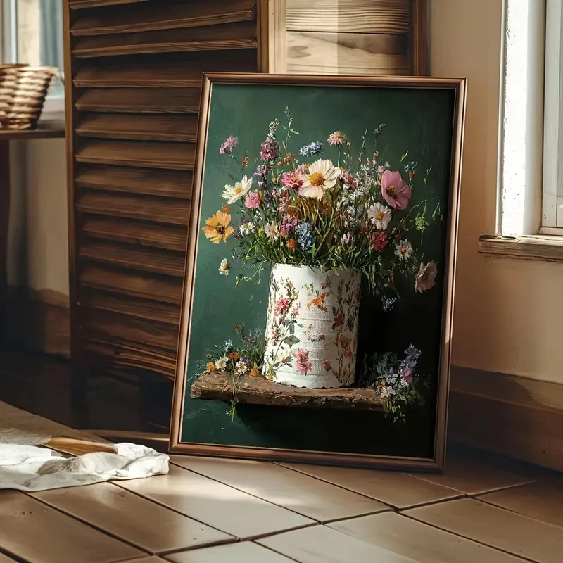 Retro Floral Canvas Poster Printed Wall Art Picture Wall Decoration Dark College-style Modern Living Room Room Home Decoration
Retro Floral Canvas Poster Printed Wall Art Picture Wall Decoration Dark College-style Modern Living Room Room Home Decoration