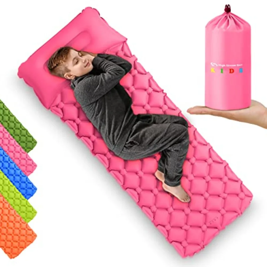 Sleeping Pad for Camping and Sleepovers with Pillow Inflatable Camping Mattress for Backpacking and Travel Thick Toddler Cot Ma
Sleeping Pad for Camping and Sleepovers with Pillow Inflatable Camping Mattress for Backpacking and Travel Thick Toddler Cot Ma