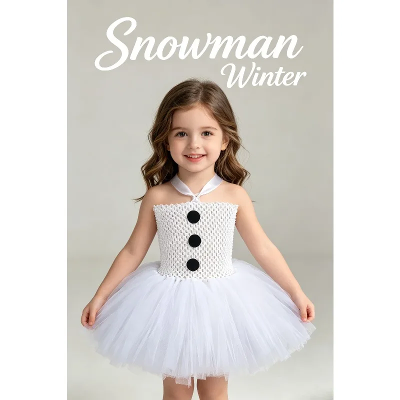 Christmas Snowman Tulle Tutu Dress Cosplay Carnival Holiday Birthday Party Stage Performance Ice Style Cute Fancy Costume Outfit
Christmas Snowman Tulle Tutu Dress Cosplay Carnival Holiday Birthday Party Stage Performance Ice Style Cute Fancy Costume Outfit
