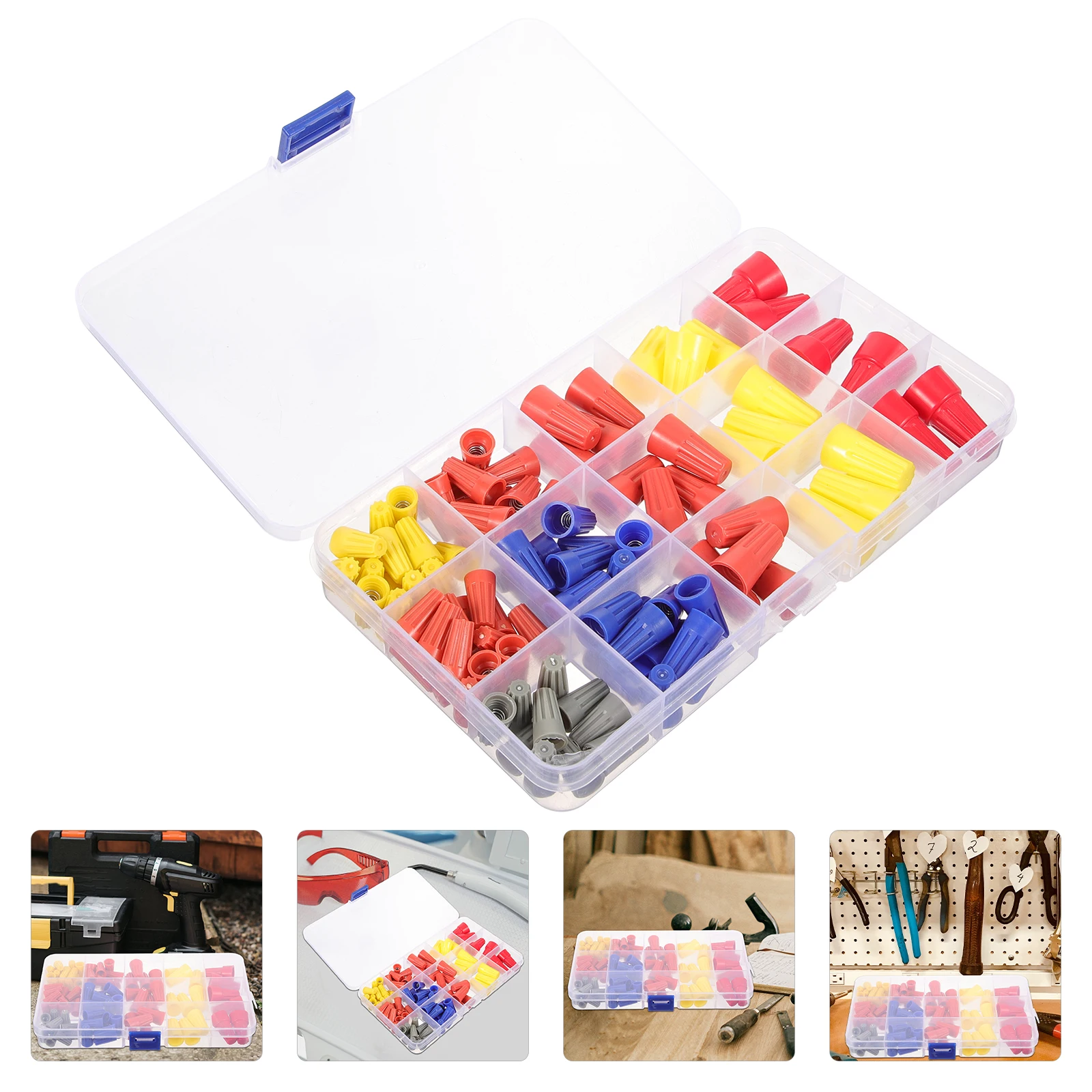 102pcs Threaded Crimp Cap Spring Insert Wire Caps Electrical Connectors Reusable Flame Retardant Housing Insulation
102pcs Threaded Crimp Cap Spring Insert Wire Caps Electrical Connectors Reusable Flame Retardant Housing Insulation