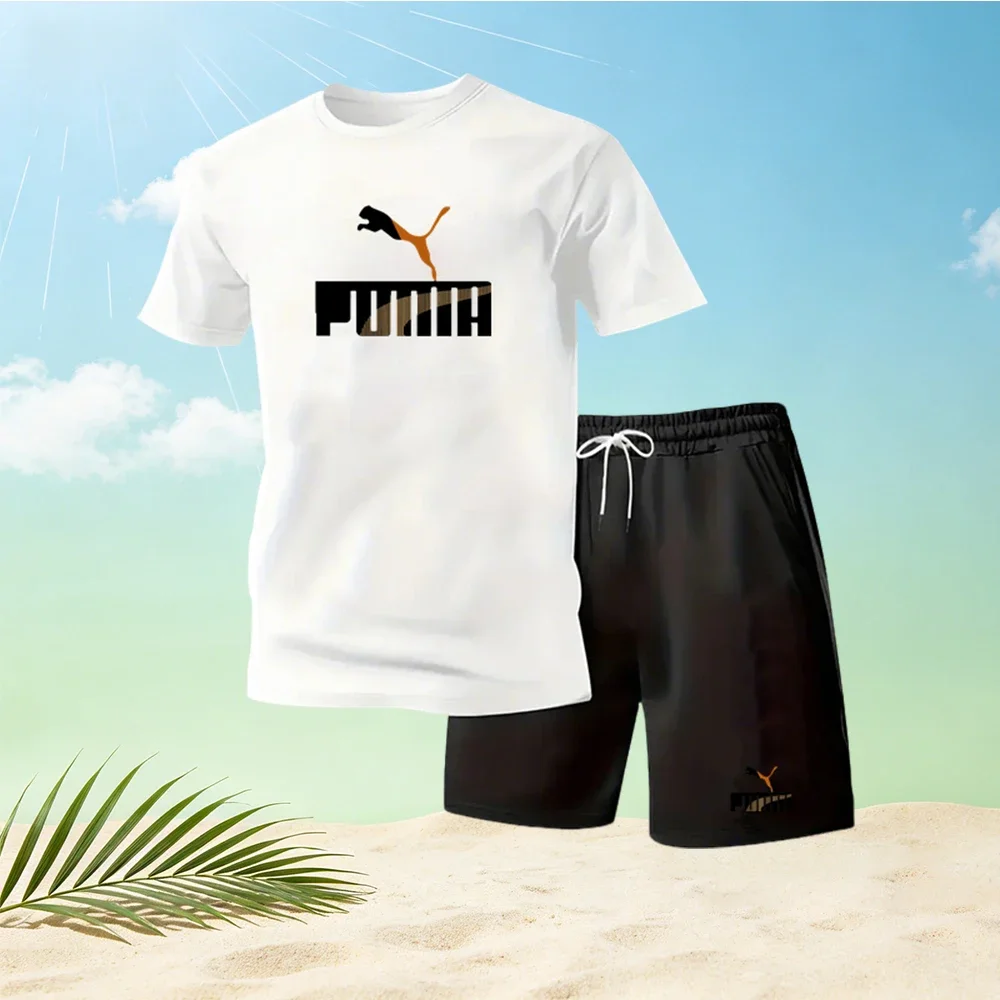 Summer Fashion Trendy Casual Sports Two Piece Sets Male Home Outdoor Men's Short Sleeved T-shirt+Shorts Set Hot Sale Sport Suits
Summer Fashion Trendy Casual Sports Two Piece Sets Male Home Outdoor Men's Short Sleeved T-shirt+Shorts Set Hot Sale Sport Suits