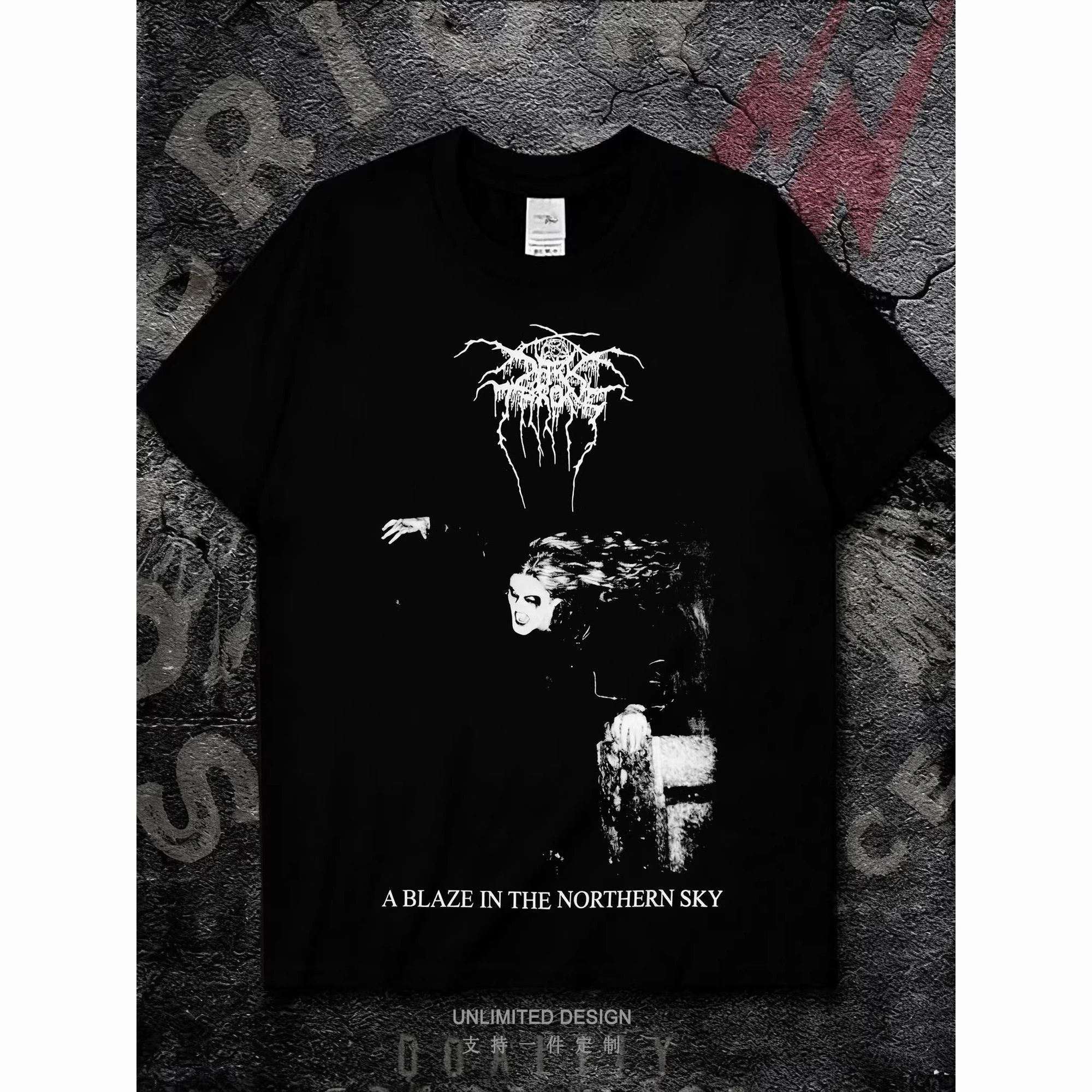 Darkthrone Band Peripheral Black Short Sleeve T-shirt Men's and Women's European and American Rock Metal Print Cotton Top
Darkthrone Band Peripheral Black Short Sleeve T-shirt Men's and Women's European and American Rock Metal Print Cotton Top