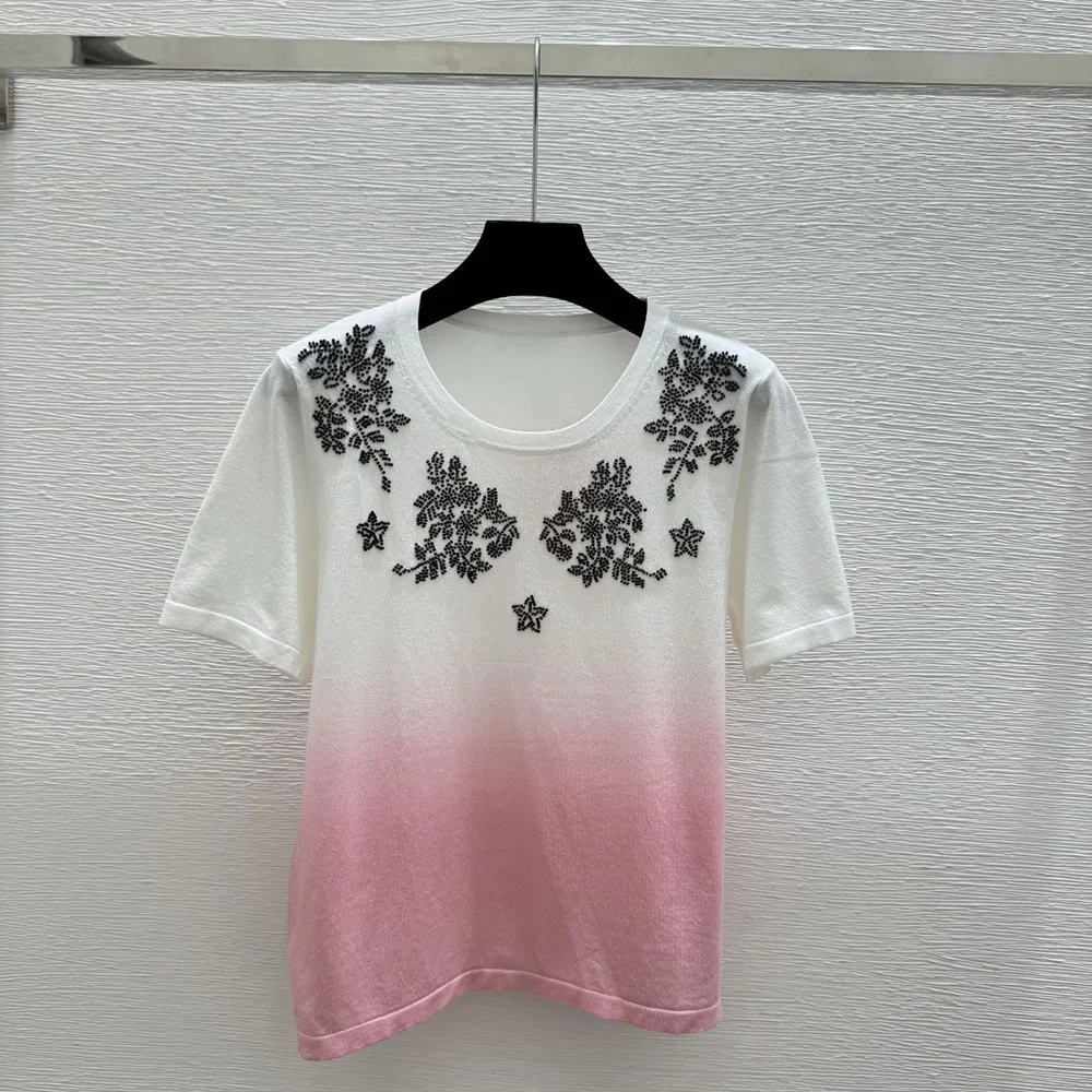 High-quality 2026 summer new style fashionable women's round-neck short-sleeved T-shirt with gradient color at the hemxy26415194
High-quality 2026 summer new style fashionable women's round-neck short-sleeved T-shirt with gradient color at the hemxy26415194