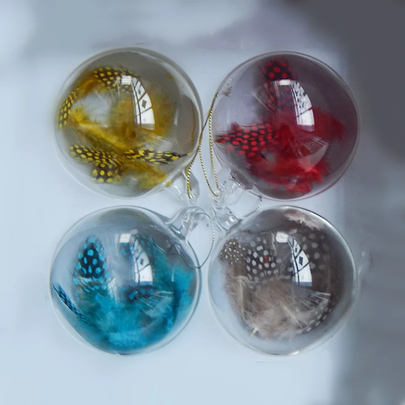 12pcs/pack Diameter=8cm Inner Feather Transparent Glass Ball Christmas Day Tree Home Decoration Hanging Globe Ornament Festival
12pcs/pack Diameter=8cm Inner Feather Transparent Glass Ball Christmas Day Tree Home Decoration Hanging Globe Ornament Festival