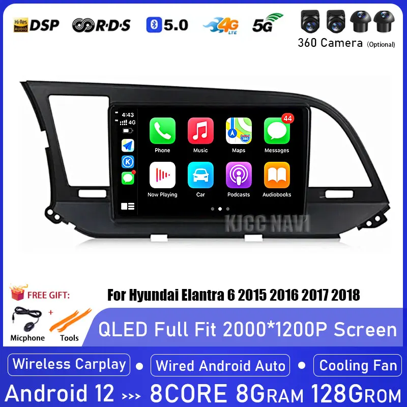 Автомагнитола на Android 12 для Hyundai Elantra 6 2015 2016 2017 2018 мультимедийный видеоплеер GPS-навигатор раздельный экран DPS 360 камера
Автомагнитола на Android 12 для Hyundai Elantra 6 2015 2016 2017 2018 мультимедийный видеоплеер GPS-навигатор раздельный экран DPS 360 камера