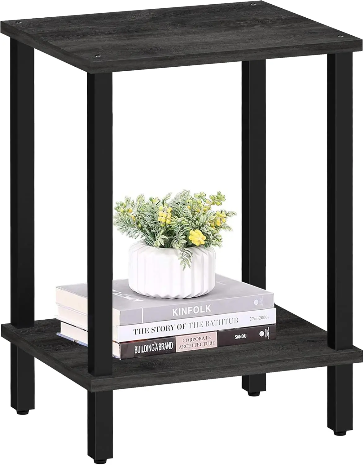 End Table, Side Table, Nightstand, 2-Tier Storage Shelf, Sofa Table for Small Space, Living Room, Bed Room, Charcoal Grey TB0
End Table, Side Table, Nightstand, 2-Tier Storage Shelf, Sofa Table for Small Space, Living Room, Bed Room, Charcoal Grey TB0