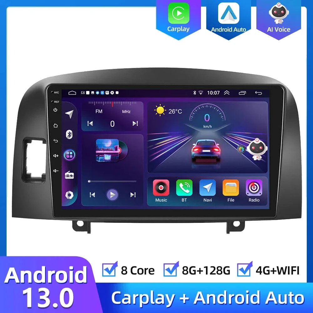 4g+wifi Car Radio Stereo Android 13 For Hyundai Sonata NF 2004-2008 GPS Navigation Multimedia Player Wireless Carplay 8gb+128gb
4g+wifi Car Radio Stereo Android 13 For Hyundai Sonata NF 2004-2008 GPS Navigation Multimedia Player Wireless Carplay 8gb+128gb