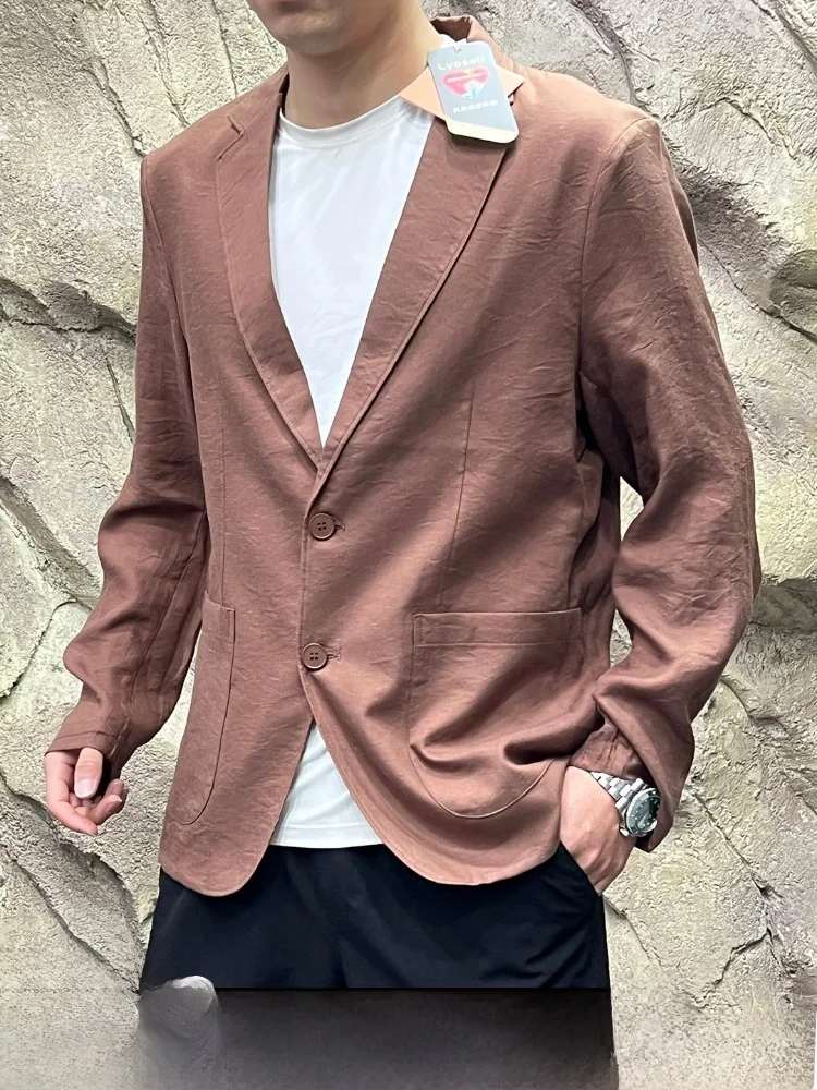 Italian High-End Linen Men's Lightweight Commute Jacket UPF40 Sun Protection Spring Summer Casual Style Long Sleeve
Italian High-End Linen Men's Lightweight Commute Jacket UPF40 Sun Protection Spring Summer Casual Style Long Sleeve