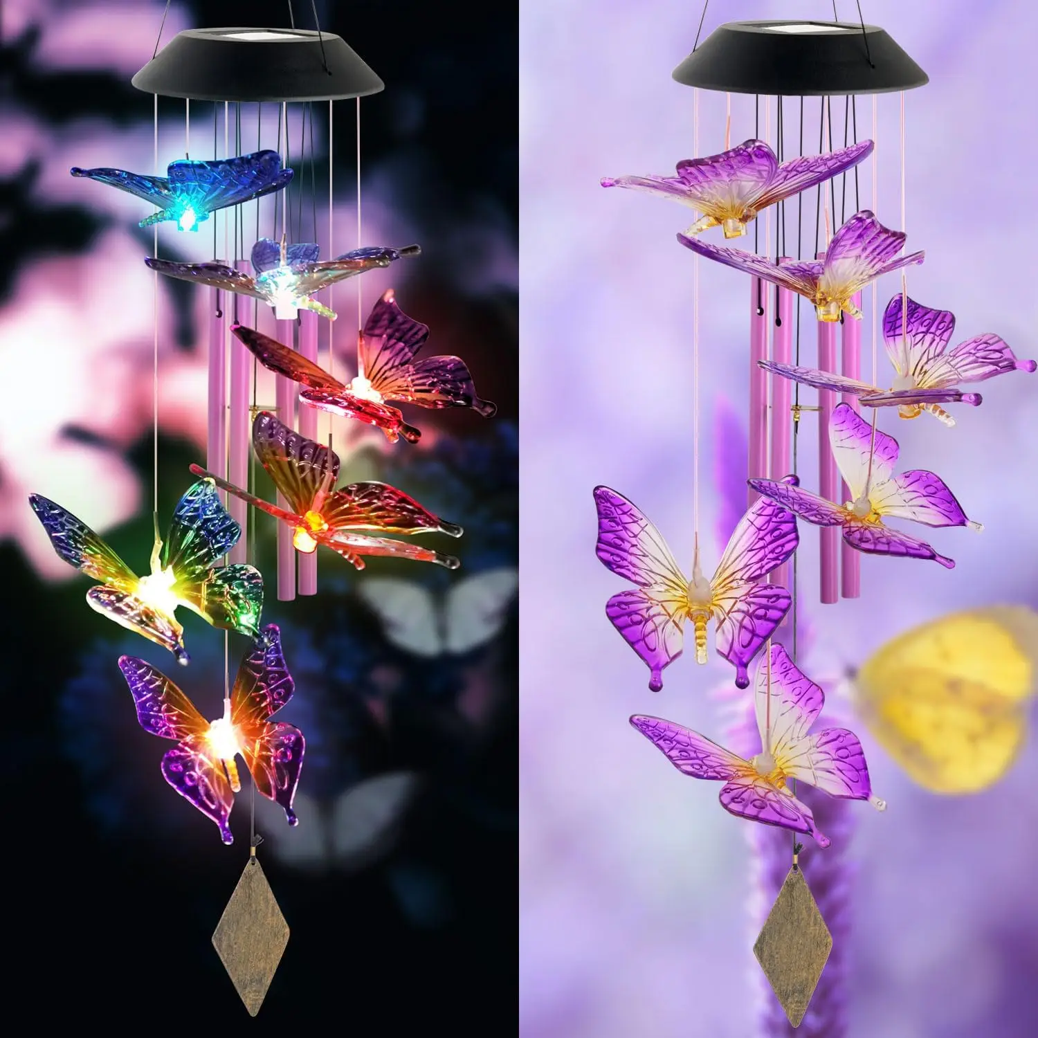 Solar Butterfly Wind Chime, Gift for Mom Grandma Women, Garden Decor, Deep Tone Aluminum Tubes
Solar Butterfly Wind Chime, Gift for Mom Grandma Women, Garden Decor, Deep Tone Aluminum Tubes