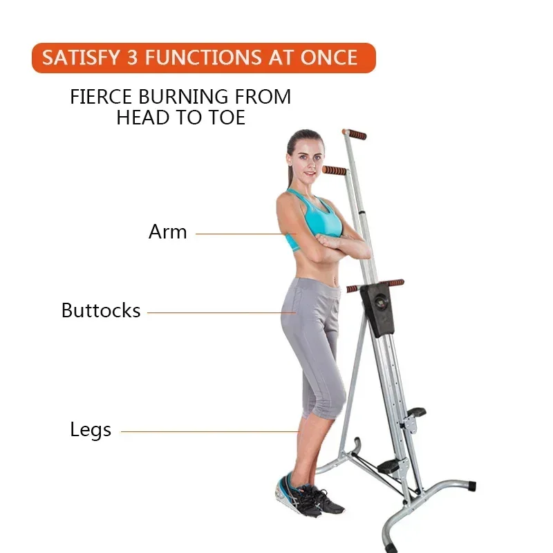 Upgrade Vertical Climber Stepper Foldable Stepping Fitness Climbing Step Machine Equipment Accurate Lcd Step Counter 5-Gear Adj
Upgrade Vertical Climber Stepper Foldable Stepping Fitness Climbing Step Machine Equipment Accurate Lcd Step Counter 5-Gear Adj