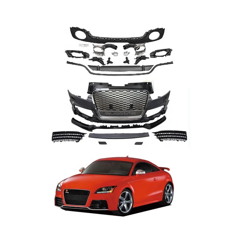 Новый стильный обвес для Audi TT TTS (2008-2014): передний бампер с решеткой, задний диффузор, комплект для тюнинга TTRS
Новый стильный обвес для Audi TT TTS (2008-2014): передний бампер с решеткой, задний диффузор, комплект для тюнинга TTRS