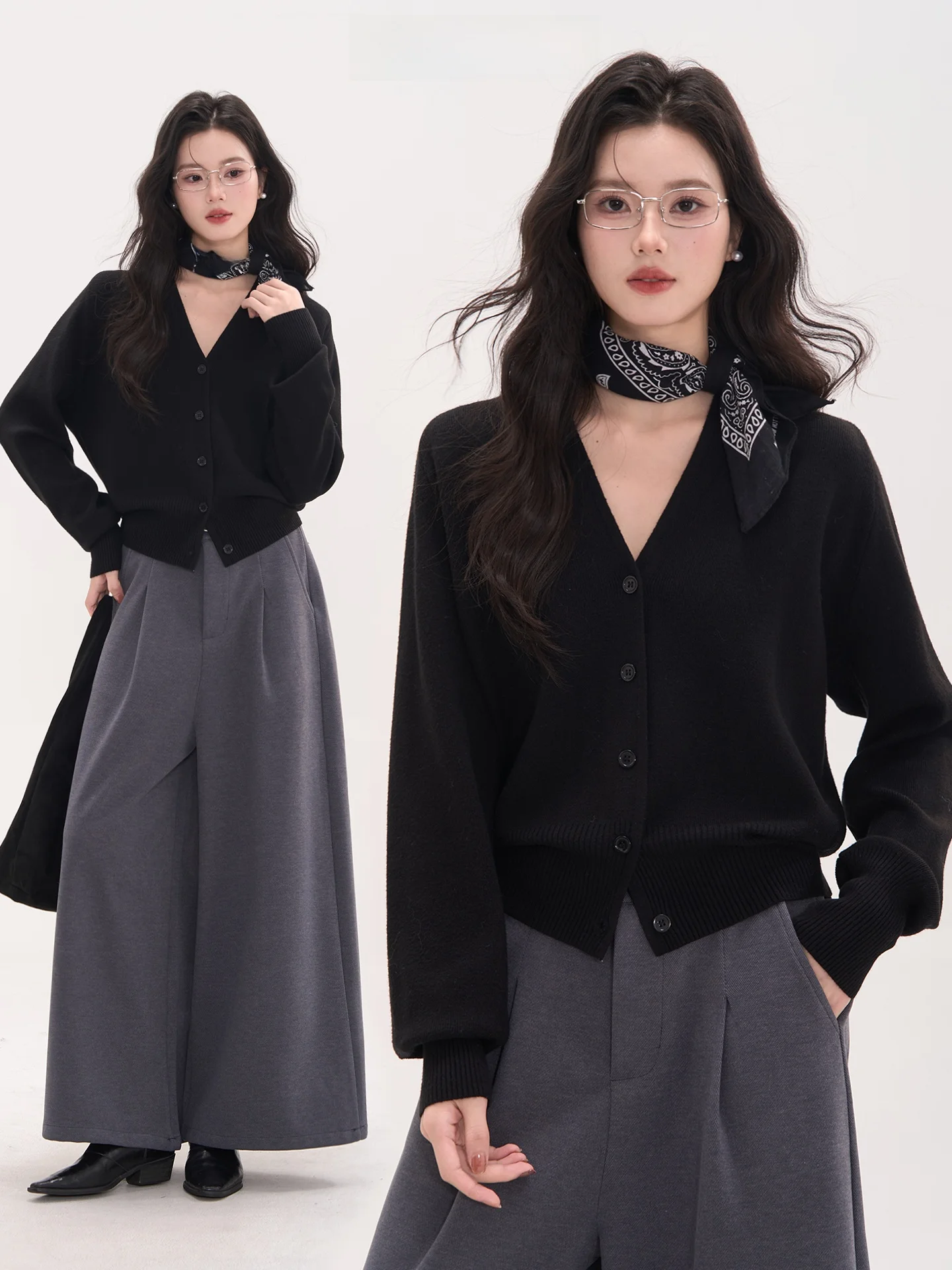 mat Sle Long Sve V-Ne Single Button Knitwear Women's Commute Versatile Casual Faion Soft Acrylic Blend Top
mat Sle Long Sve V-Ne Single Button Knitwear Women's Commute Versatile Casual Faion Soft Acrylic Blend Top