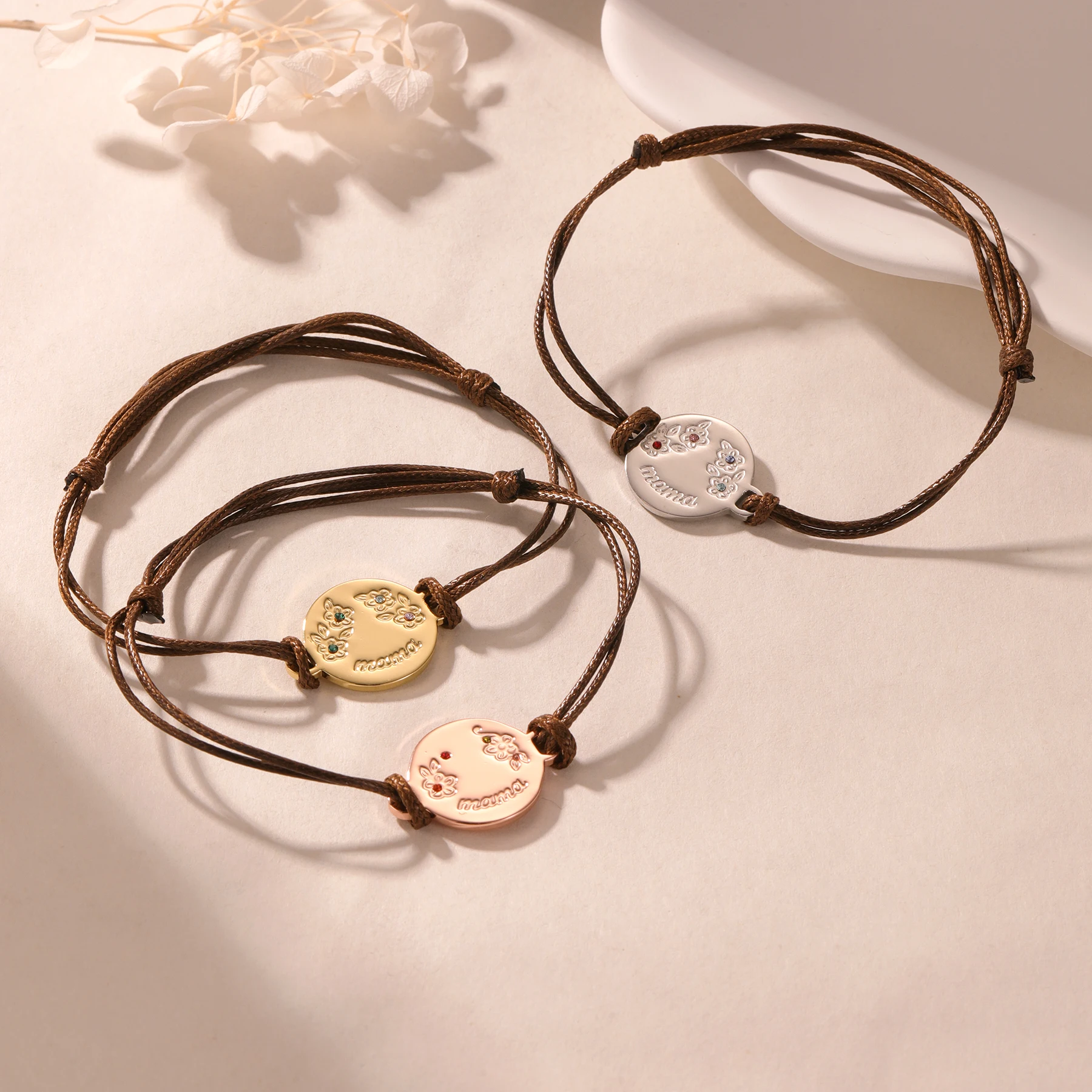 Custom Name Bracelet With Birth Flower And Stone Personalized Christmas Bracelet Gifts For Women Luxury Birthstone Bracelet
Custom Name Bracelet With Birth Flower And Stone Personalized Christmas Bracelet Gifts For Women Luxury Birthstone Bracelet