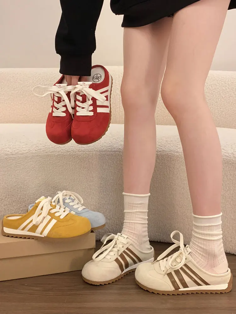 Red Knot-Button Head Slip-On Women's Summer Outdoor Wear 2026 New Style Lazy One-Step Trainer Shoes round Toe High-Rise Rubber
Red Knot-Button Head Slip-On Women's Summer Outdoor Wear 2026 New Style Lazy One-Step Trainer Shoes round Toe High-Rise Rubber