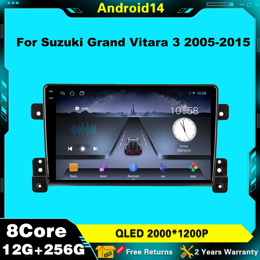 For Suzuki Grand Vitara 3 2005-2015 Multimedia Player GPS wifi Navigation Stereo Head Unit Android 14 Car Radio 2 Din Carplay
For Suzuki Grand Vitara 3 2005-2015 Multimedia Player GPS wifi Navigation Stereo Head Unit Android 14 Car Radio 2 Din Carplay