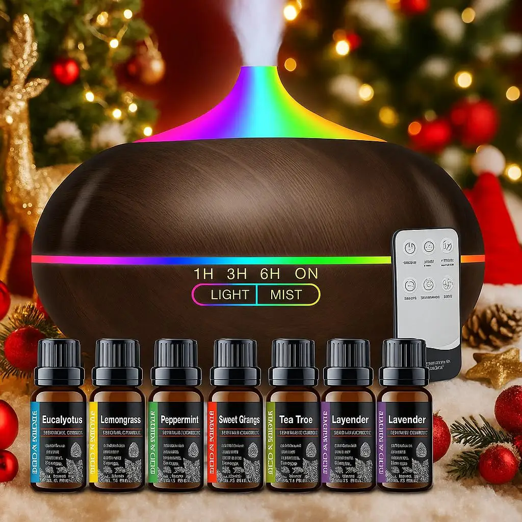 Аромадиффузор с эффектом дерева, 550 мл, с пультом ДУ и таймером, увлажнитель воздуха с холодным туманом для больших помещений, набор из 6 масел
Аромадиффузор с эффектом дерева, 550 мл, с пультом ДУ и таймером, увлажнитель воздуха с холодным туманом для больших помещений, набор из 6 масел