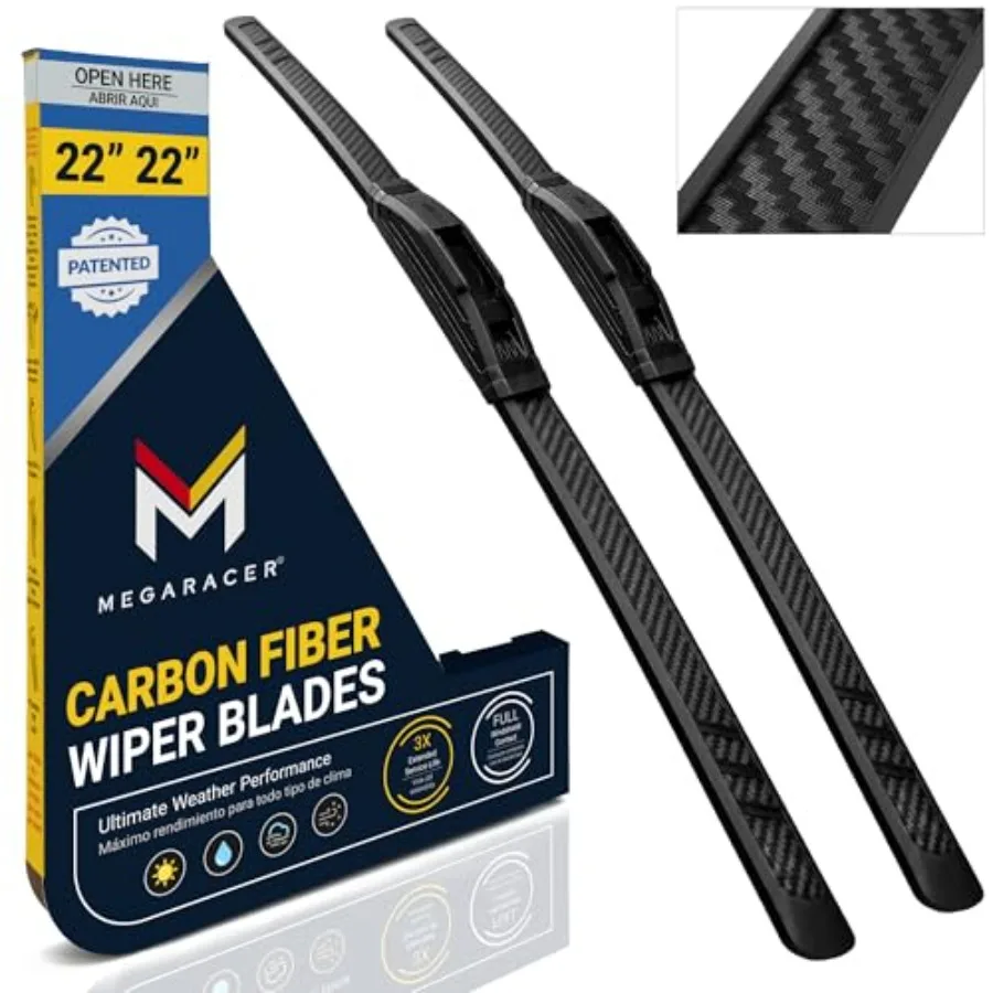 Patented OEM Carbon Fiber Windshield Wipers Blades 22"+22" Ford F150 RAM Chevy Silverado GMC Sierra Front Automotive Replacemen
Patented OEM Carbon Fiber Windshield Wipers Blades 22"+22" Ford F150 RAM Chevy Silverado GMC Sierra Front Automotive Replacemen
