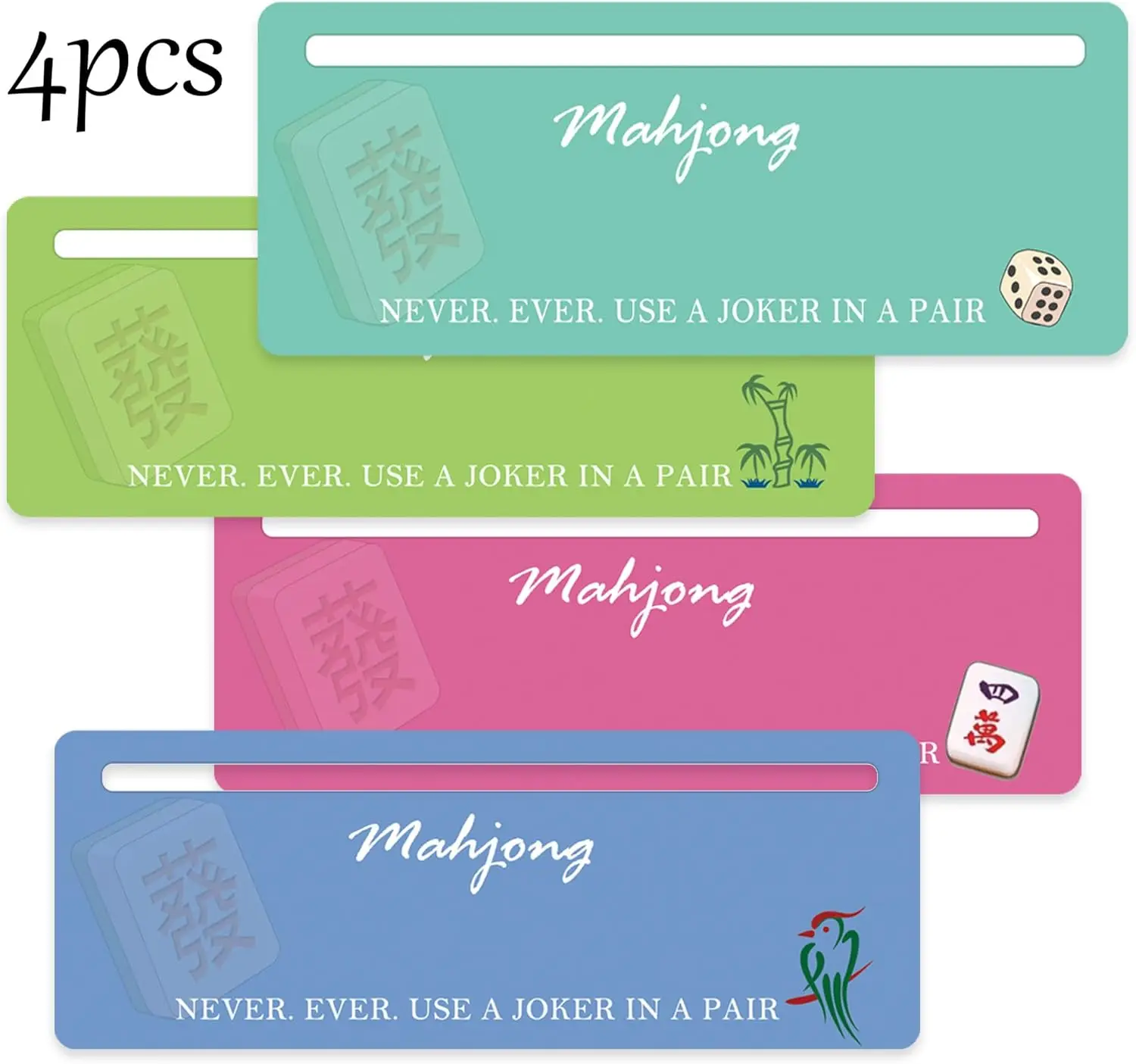 4 Pcs Mahjong Card Guide and Line Finder for Strategy Tool for Beginners, for Travel, Parties, Competitions, Rules Helper & Acce
4 Pcs Mahjong Card Guide and Line Finder for Strategy Tool for Beginners, for Travel, Parties, Competitions, Rules Helper & Acce