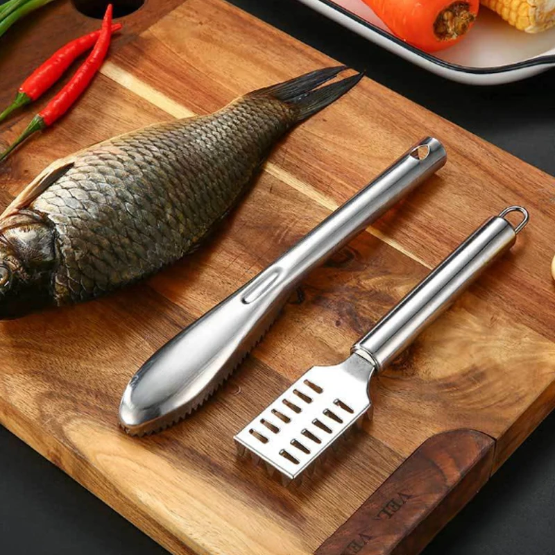 Stainless Steel Fish Skin Brush Scraping Fishing Scale Brush Graters Fast Remove Fish Cleaning Peeler Scalers
Stainless Steel Fish Skin Brush Scraping Fishing Scale Brush Graters Fast Remove Fish Cleaning Peeler Scalers