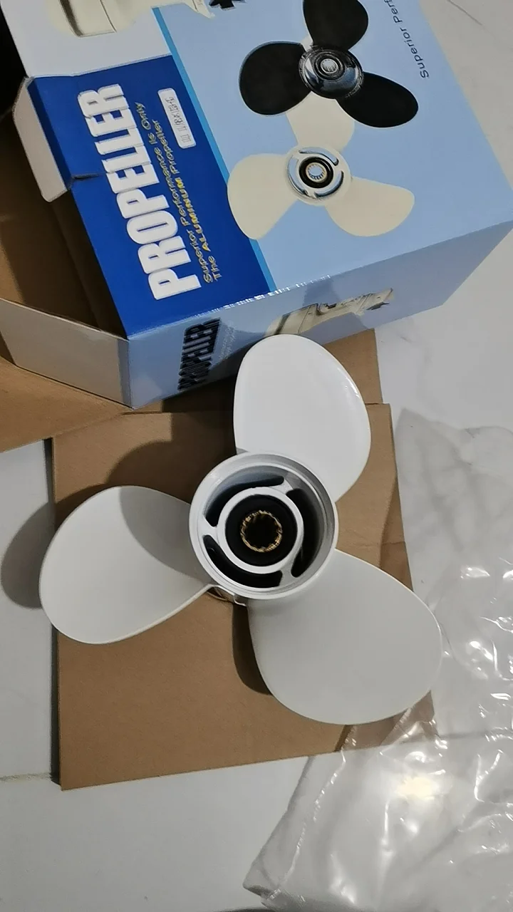 Boat Engine Aluminum Propeller 9 1/4x11-J For Yamaha 9.9HP 15HP Outboard Motors 9 1/4 x 11 - J , Fit Hidea Parsun 15hp Outboard
Boat Engine Aluminum Propeller 9 1/4x11-J For Yamaha 9.9HP 15HP Outboard Motors 9 1/4 x 11 - J , Fit Hidea Parsun 15hp Outboard
