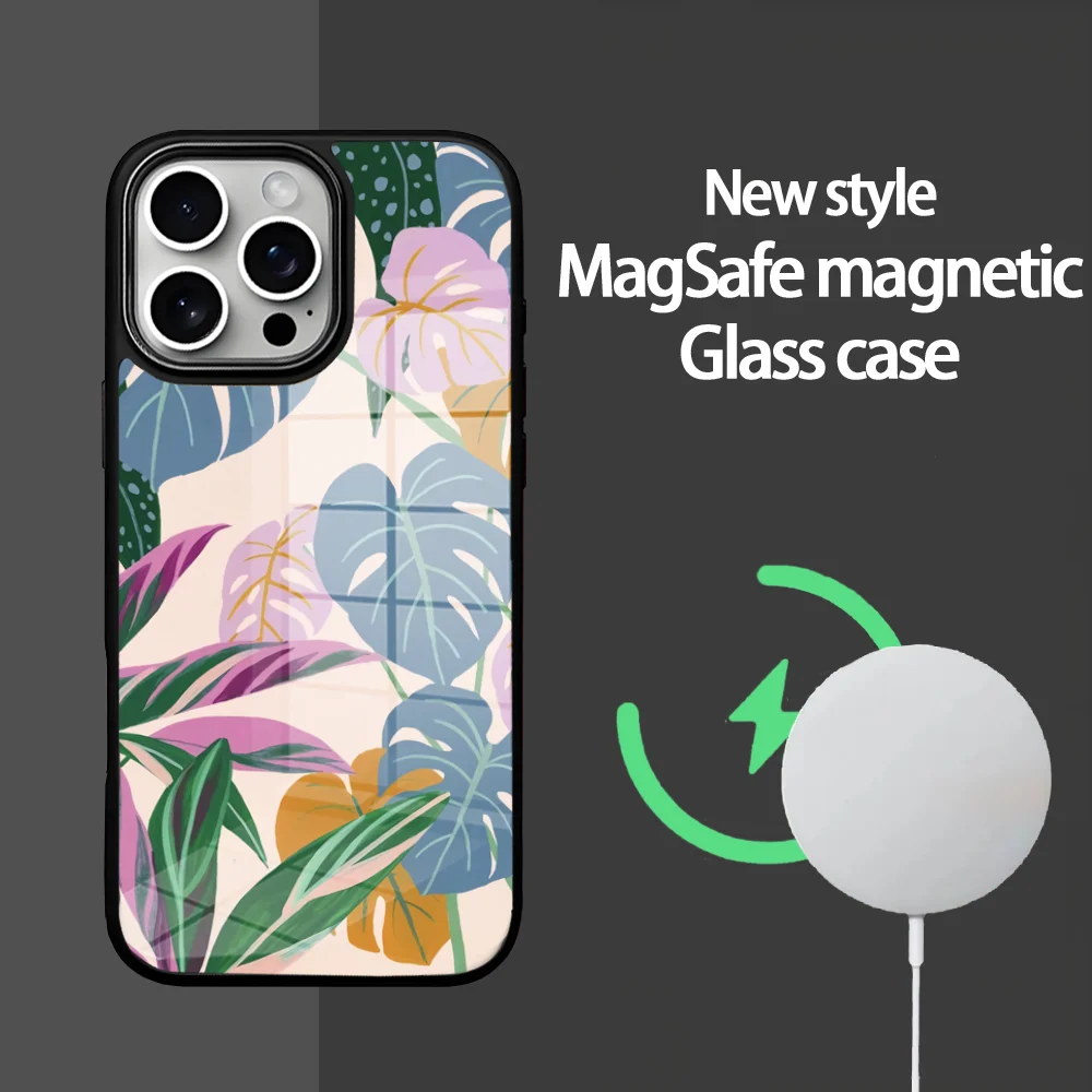 Leaves Monstera Green Phone Case For IPhone 16 15 14 13 12 11 Pro Max Plus Mini Magsafe Mirror Wireless Magnetic Cover
Leaves Monstera Green Phone Case For IPhone 16 15 14 13 12 11 Pro Max Plus Mini Magsafe Mirror Wireless Magnetic Cover