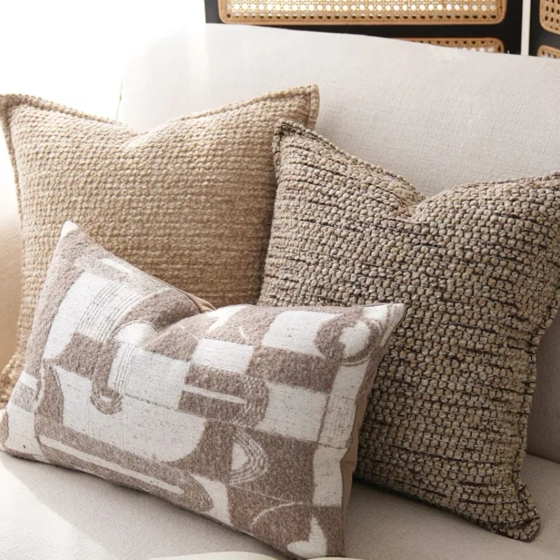 Linen Texture Pillows Brown Ivory Cushion Case 50x50 Square Decorative Pillow Cover For Sofa Chair Home Decorations
Linen Texture Pillows Brown Ivory Cushion Case 50x50 Square Decorative Pillow Cover For Sofa Chair Home Decorations