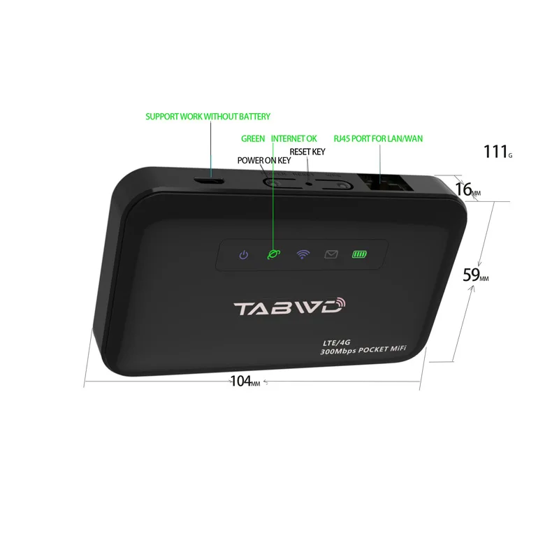 Pocket WiFi Router 300Mbps 4G Sim Card Slot RJ45 Lan Port Mini CPE Router E5885 2600mAh Battery 4G Wifi Hotspot Modem Router
Pocket WiFi Router 300Mbps 4G Sim Card Slot RJ45 Lan Port Mini CPE Router E5885 2600mAh Battery 4G Wifi Hotspot Modem Router