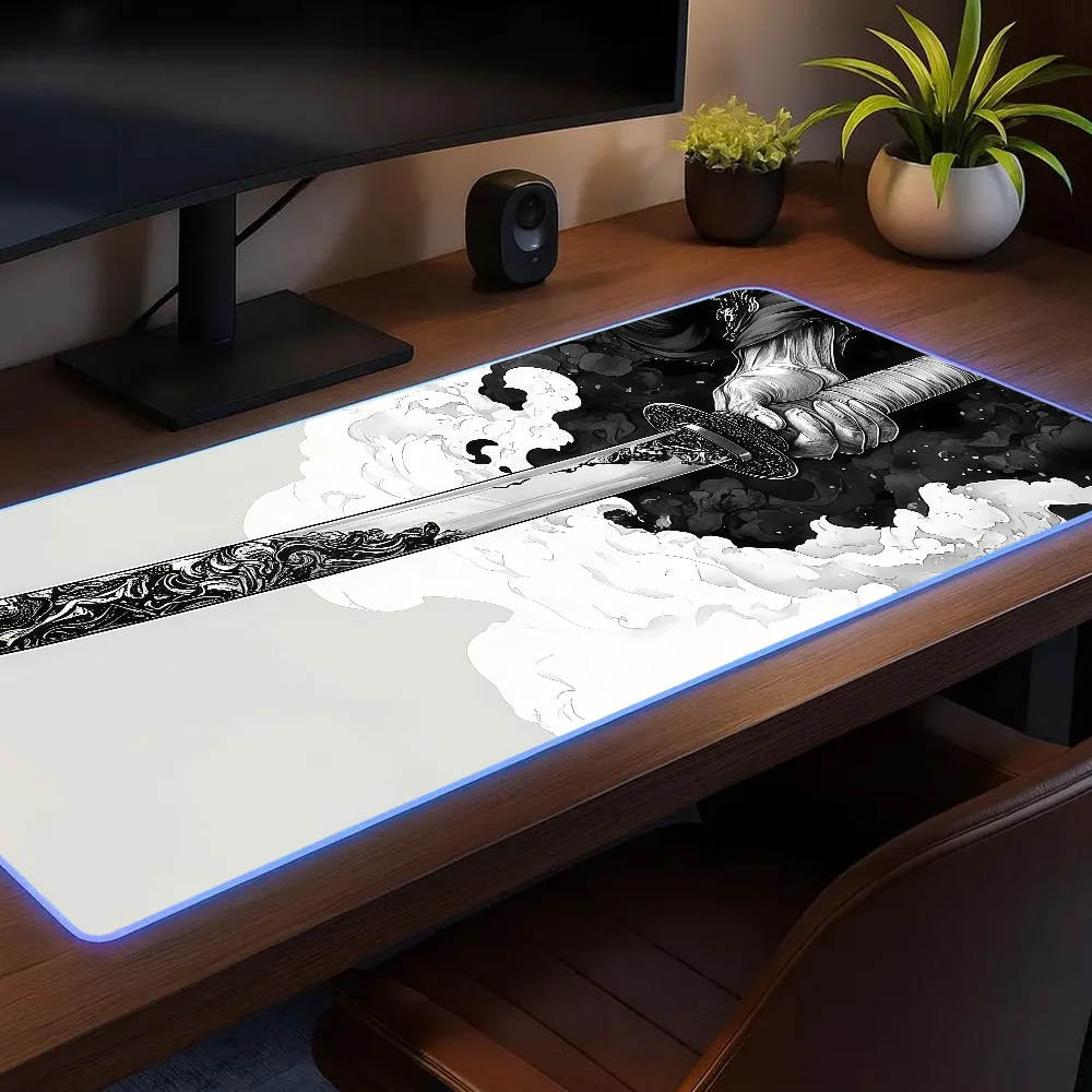 Japan Samurai Silhouette Fantasy Mask Mouse Pad Gaming LED Table Pads Micro USB Backlit Rubber RGB Desk Mats Desktop XXL
Japan Samurai Silhouette Fantasy Mask Mouse Pad Gaming LED Table Pads Micro USB Backlit Rubber RGB Desk Mats Desktop XXL