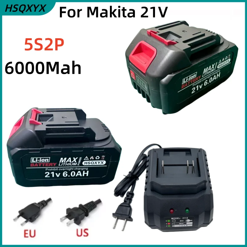 Аккумуляторная литиевая батарея 21В для электроинструментов Makita 21В, универсальная, запасная, совместимая, высокой емкости
Аккумуляторная литиевая батарея 21В для электроинструментов Makita 21В, универсальная, запасная, совместимая, высокой емкости