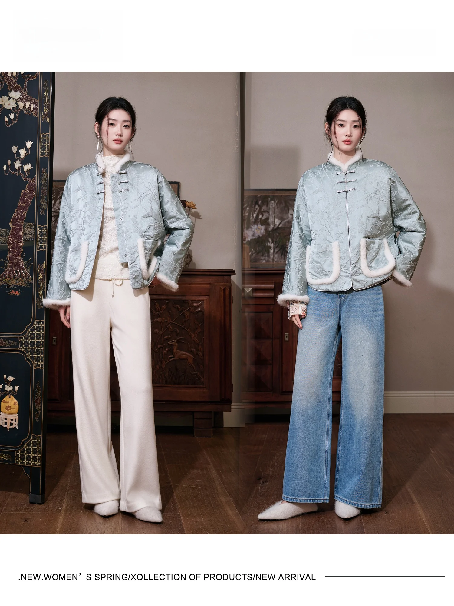 Новая китайская зимняя куртка из хлопка с вышивкой и шерстяным наполнителем, на пуговицах, прямого кроя, с длинными рукавами и воротником-стойкой
Новая китайская зимняя куртка из хлопка с вышивкой и шерстяным наполнителем, на пуговицах, прямого кроя, с длинными рукавами и воротником-стойкой