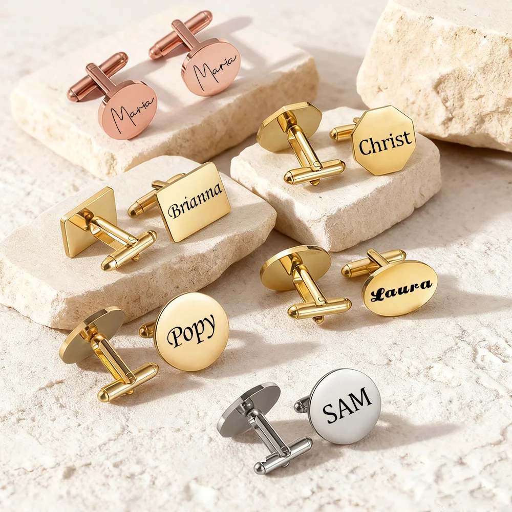 Custom Engrave Name Symbol Round Square Cufflinks for Man Father Stainless Steel Personalized Groom Wedding Shirt Jewelry Gift
Custom Engrave Name Symbol Round Square Cufflinks for Man Father Stainless Steel Personalized Groom Wedding Shirt Jewelry Gift