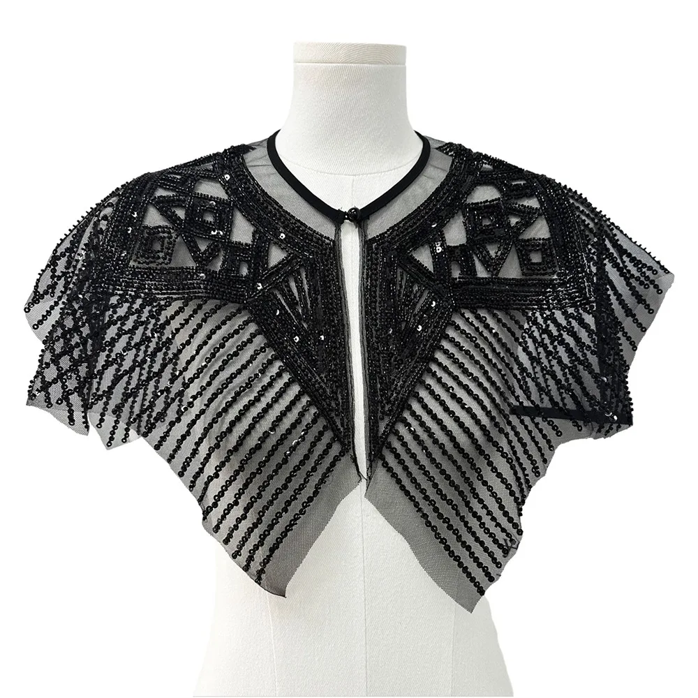 Detachable False Collar Beaded Design Embroidered Pattern Mesh Shawl Collar Openwork Style Lace Texture Embroidery Neckline
Detachable False Collar Beaded Design Embroidered Pattern Mesh Shawl Collar Openwork Style Lace Texture Embroidery Neckline