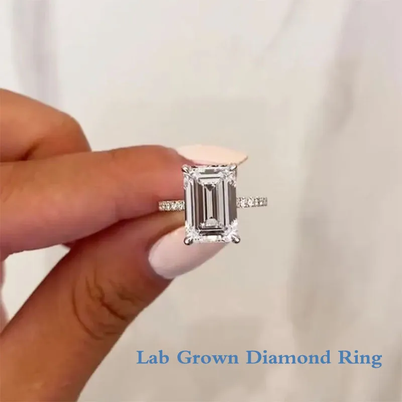 Platinum 950 4Ct EF VS-VVS Emerald Cut Lab Grown Diamond Engagement Ring IGI Certified Diamond Ring For Lady
Platinum 950 4Ct EF VS-VVS Emerald Cut Lab Grown Diamond Engagement Ring IGI Certified Diamond Ring For Lady