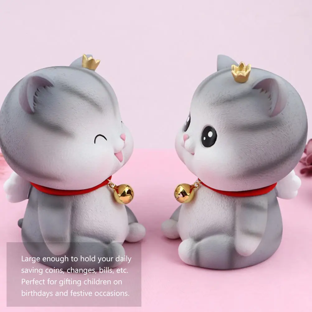 1Pcs Angel Cat Saving Pot Premium Kitten Money Box Cartoon Change Container for Home Shop Office Bright Savings Habit
1Pcs Angel Cat Saving Pot Premium Kitten Money Box Cartoon Change Container for Home Shop Office Bright Savings Habit