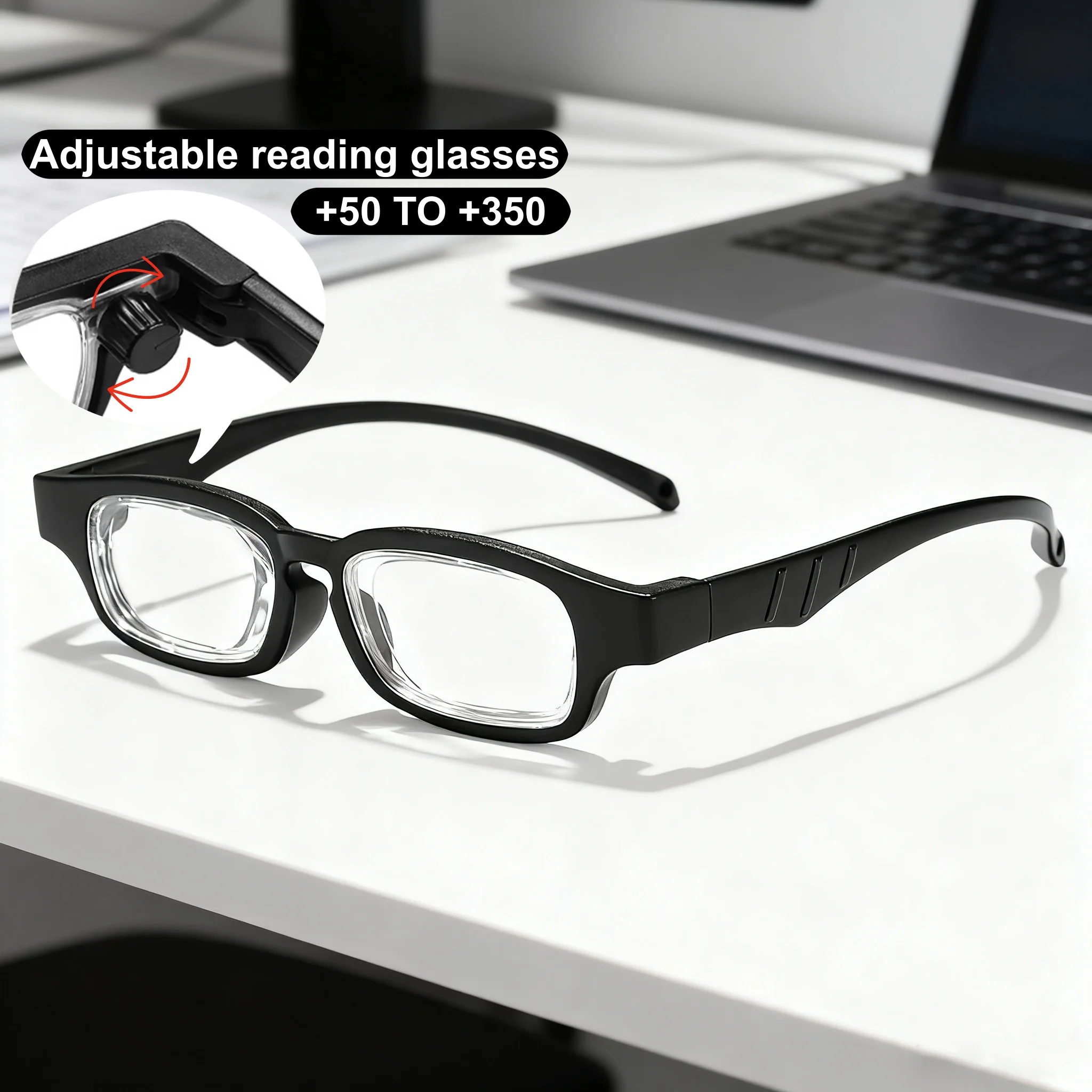 2025 New Fashionable Rotating Adjustable Focus+50 To 350 Men's Reading Glasses Retro Neutral Portable Anti Blue Light Glasses
2025 New Fashionable Rotating Adjustable Focus+50 To 350 Men's Reading Glasses Retro Neutral Portable Anti Blue Light Glasses